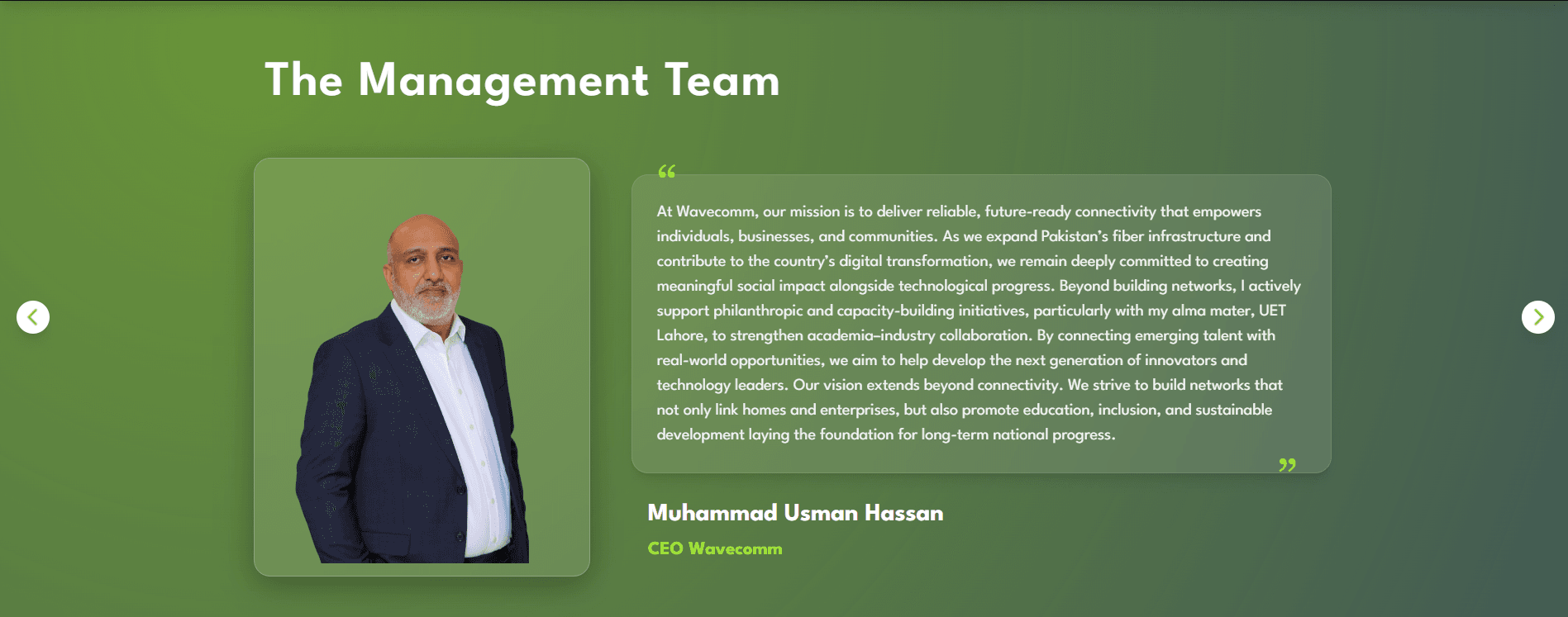 Horizontal Feature Navigation